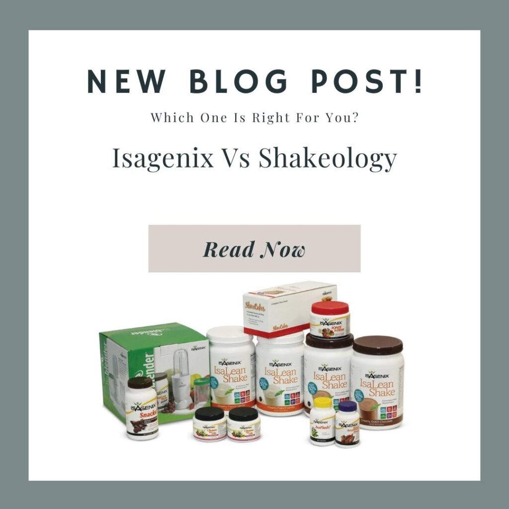 ISAGENIX VS SHAKEOLOGY